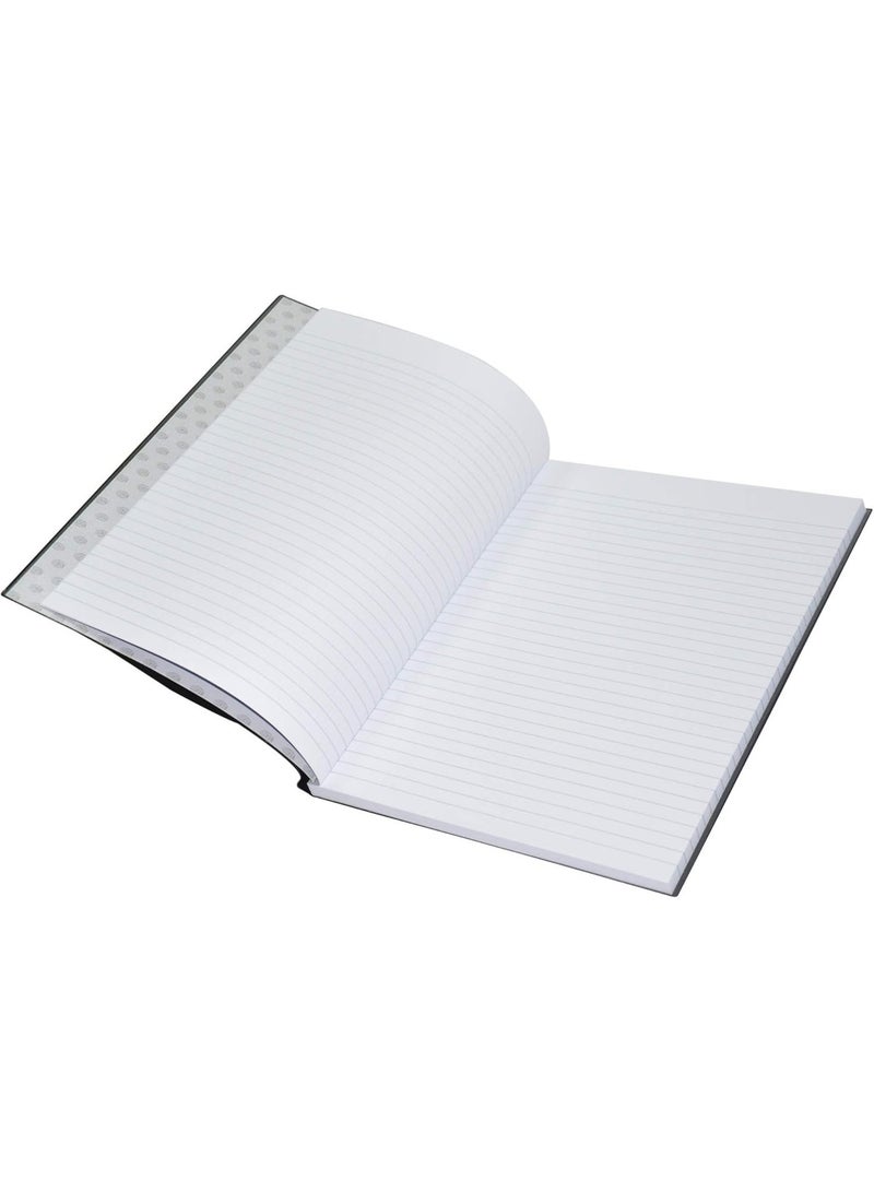 FIS PVC Cover Notebook, A4 Size(29.7x21cm), 96 sheets, Single Line Ruling, Color Black, Pack of 5 Pieces-FSNBA42QPVCBK - Image 3